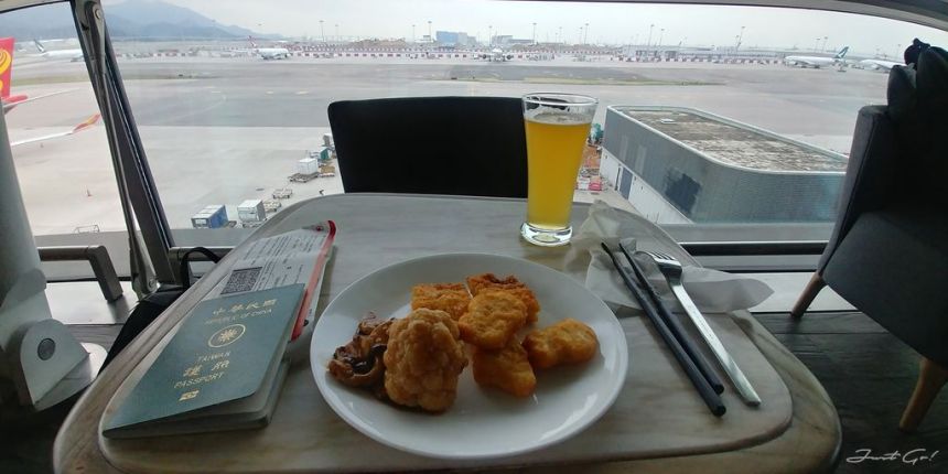 香港 - 環亞、遨堂、紫荊堂機場貴賓室休息睡覺、餐點服務比較18_